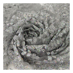 Good Quality Colorful Metallic Embroidery Mesh Fabric Bridal Wedding Occasion Dress Fabric Party and Drama Dress Creative <strong>Text</strong> - Product Image 4