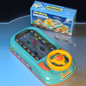 لعبة سيارة سباق محاكاة للأطفال الصغار مع أصوات، للأعمار <span class=keywords><strong>3</strong></span> سنوات فما فوق، شاحنة سباق تعليمية تفاعلية للأطفال والفتيات - Product Image 1