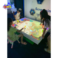 Jeu de projection 3D interactif AR pour enfants, aire de jeux éducative intérieure sur le thème du château de jeux
