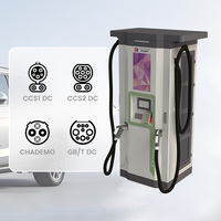 Station de charge rapide DC EV pour publicité activée par OCPP Chargeur CCS GBT à double pistolet 180kW pour usage public