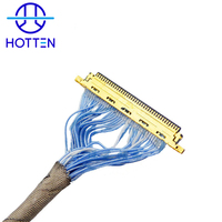 Câble coaxial micro Hotten Custom IP-EX 20454-40T à 40 broches, pas de 0,5 mm, pour écran LCD d'ordinateur portable, câble EDP LVDS