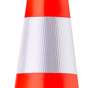 28 Turuncu Renkli Güvenlik Konileri 3 Uv Stabilize Pvc Güvenlik Konisi Güvenlik Konileri için Geri Çekilebilir Bariyer Kauçuk Güvenlik Dondurma Konileri - Product Image 4