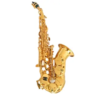 gold lacquer keys Bended Soprano Saxophone The preferred