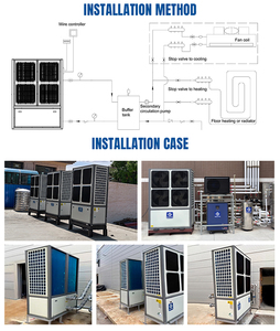 Nulite ปั๊มความร้อนจากโรงงานเพื่อการค้าเครื่องทำความร้อนให้กับ R32 45KW 65KW 90KW - Product Image 5
