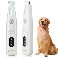 Alat Cukur Bulu Hewan Peliharaan HT-865 Isi Ulang, Trimmer Perawatan Elektrik Profesional untuk Memangkas Bulu Kaki Anjing dan Kucing
