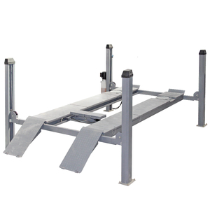 TFAUTENF 5000kg 11023lbs Capacidad Hidráulica Eléctrica Elevador de Cuatro Postes para Coche con Gato Deslizante para Alineación de Ruedas en Taller de Automóviles - Product Image 1