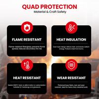 Tablier de soudage robuste pour la protection contre les incendies, le meulage et la soudure-Vêtements de sécurité