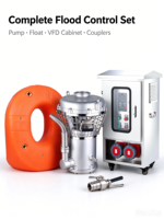 Pompa Air Limbah Submersible CHUANGMEI 45kW Motor PMSM 100m3/jam Debit 100m Head 3 Fasa Pengendalian Banjir OEM
