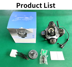 Ngoài trời đầy đủ màu sắc tầm nhìn ban đêm 5 ống kính PTZ camera 360 theo dõi tự động 24h ghi âm Wifi Camera giám sát không dây - Product Image 2