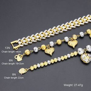 Bracelets Cœur Plaqué Or 24K Jxx, Bracelets Joncs en Laiton Jaune de Haute Qualité, Bracelets Tennis, Bracelets Breloques Tendance - Product Image 6