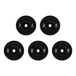 En Çok Satan Kauçuk Kaplı Ağırlık Plakaları - Siyah Ağırlık Plakaları Siyah Fitness Tampon Plakası Güç Antrenmanı İçin - Product Image 3