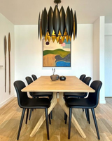 XZ Modern Farmhouse Vintage Iluminación colgante Loft Sala de estar Vestíbulo Anillo redondo Candelabros de latón Lámpara de luz colgante