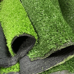 Gazon artificiel Duofu à poils courts de 1 cm, vert clair, écologique, résistant aux UV, résistant à l'usure, gazon synthétique pour la maison et la cour - Product Image 1
