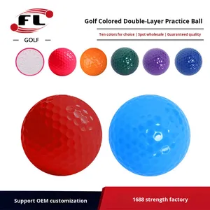 <span class=keywords><strong>Venta</strong></span> Directa <span class=keywords><strong>de</strong></span> Fábrica Fuli Sports: Pelotas <span class=keywords><strong>de</strong></span> Práctica <span class=keywords><strong>de</strong></span> Golf Modelo FLBALL-16 <span class=keywords><strong>de</strong></span> Dos Piezas con 392/352 Hoyos, Disponibles en Doce Colores - Product Image 3