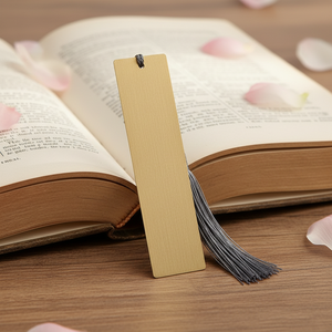 Custom Logo Engrave Design Unique Copper Blank Bookmarks Unique Gold Plating Metal Brass Bookmark Back To School Gifts
