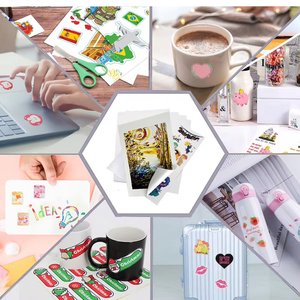 Yesn A4 Kích thước dính nhãn Template tùy chỉnh địa chỉ mã vạch nhãn dán không thấm nước giấy Sheets đối với laser & máy in phun - Product Image 6