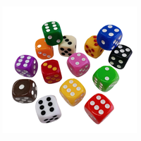 Cube de jeu de dés en plastique avec coins arrondis en acrylique personnalisé