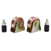 Roulettes en nylon et acier pour rails, accessoires en forme de V et de U, rouleaux pour portes coulissantes, roues de 4 mm d'épaisseur, vente en gros