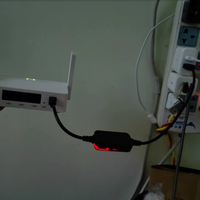 Kabel USB D3073 Panjang 1 Meter, Kabel Step-up 5.5mm*2.1mm DC 5V ke 12V 1A Charger, Kabel Daya Berlapis PVC