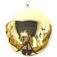 Décoration de boule de Noël incassable en plastique rouge géant personnalisé