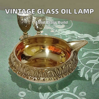 Große Dekorative Messing-Ölflasche mit Dochten, Kamin-Lampenschirm, Moderne Industrielle Kerosin-Laterne, Hochzeits-Hogan-Weihnachtslampe