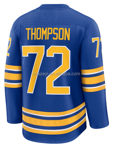 Costura Personalizada de la Mejor Calidad # 72 Thompson # 26 Rasmus Dahlin # 89 Alex Tuch # Camiseta de <span class=keywords><strong>hockey</strong></span> sobre hielo americano 25 Owen Power - Product Image 3