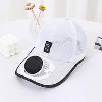 Gorra de Béisbol con Ventilador Recargable Solar y USB, Sombrero para el Sol con Refrigeración para Hombres, Viajes al Aire Libre, Campamento y Deportes