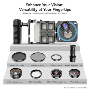 Smartphone Video Rig Hand Girp Estabilizador Filmmaking Vlogging Case Teléfono Video Estabilizador con zapata fría para Film Maker <span class=keywords><strong>Grapher</strong></span> - Product Image 4