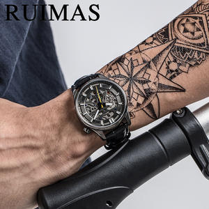 2025 nuevo reloj de acero inoxidable para hombre con esfera luminosa esqueletizada elegante reloj de negocios informal - Product Image 4