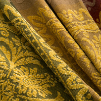 Plaid réversible en chenille jacquard floral bohème Dulcis Europe, motif hippie, 100 % polyester, doux pour chaise et canapé