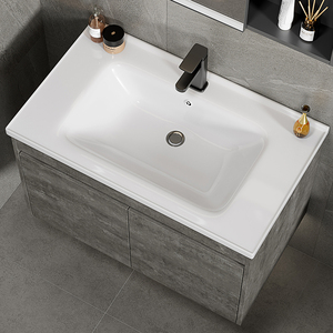 <span class=keywords><strong>Mueble</strong></span> de <span class=keywords><strong>Baño</strong></span> Flotante de Aluminio Impermeable para Proyectos Hoteleros, con Lavabo, Espejo y Gabinete de Almacenamiento - Product Image 5