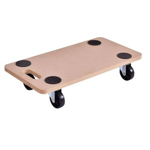 <span class=keywords><strong>Carrello</strong></span> in Legno <span class=keywords><strong>con</strong></span> 4 <span class=keywords><strong>Ruote</strong></span> per Trasporto Mobili, Piattaforma in Legno, Capacità 400 LB - Product Image 1