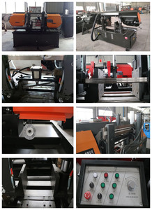 Scie à ruban GS4230 qualifiée Chiinese Machine de scie à ruban automatique à double colonne pour couper les métaux - Product Image 4