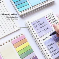 Bloc de Notas Espiral de Hojas Sueltas con Notas Adhesivas Expandibles, 60 Hojas, Multiusos, para Regalo, Diario Adhesivo para Uso Diario