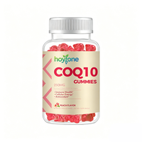 Hoytone OEM Gummies sans sucre CoQ10 250mg, Huile de poisson Oméga 3, Glycinate de magnésium – Santé cardiaque, Énergie, Soutien immunitaire – 60 unités