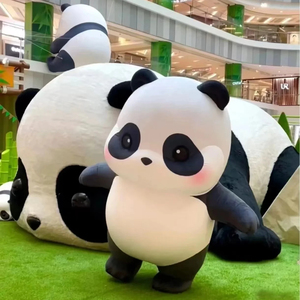 Pandas gonflables personnalisables de grands animaux de dessin animé mignons en plein air - Product Image 1