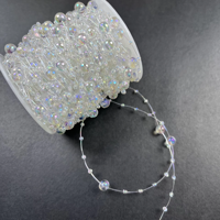 Bunga Buatan Kreatif Gypsophila Tali Pancing Rantai Mutiara DIY Aksesori Buket Buatan Tangan Hiasan Rambut Wisuda Natal