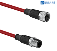 Cable Conector OEM Impermeable IP67 M12 de 4 Pines CC-LINK BUS con Conectores Moldeados (PVC/PUR) para Sensores Robóticos