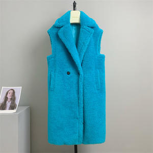 EW rrival-Chaqueta sin mangas de omen, <span class=keywords><strong>chaleco</strong></span> femenino de piel de peluche - Product Image 4