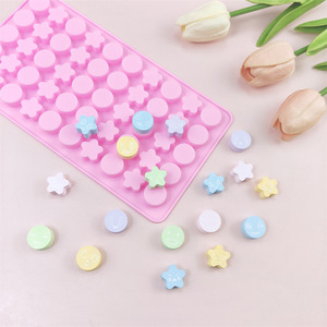 Cetakan silikon untuk bintang lima runcing emoji untuk membuat coklat QQ Candi memanggang DIY es batu penyegelan lilin-alat kue - Product Image 1