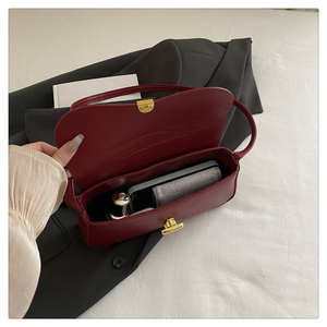 Bolso de Hombro Minimalista para Mujer 2026, Bolso de Moda con Cierre, Estilo Saddle Bag - Product Image 3