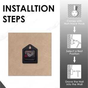 Kim loại hiện đại Hot người bán tường trang trí nội thất trang trí thăng hoa trống đồng hồ treo tường kính khung ảnh đồng hồ treo tường - Product Image 6