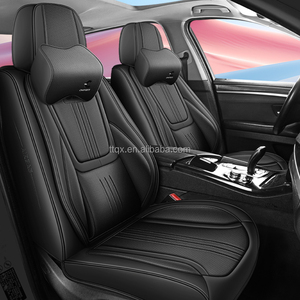 Ensemble complet de housses de siège universelles en cuir Nappa respirant pour 5 places, compatible Renault Clio, Megane, Captur, <span class=keywords><strong>Kadjar</strong></span>, <span class=keywords><strong>Arkana</strong></span>, antidérapantes, intérieur tendance - Product Image 2