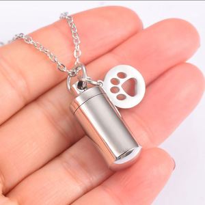 Colgante <span class=keywords><strong>de</strong></span> cremación para <span class=keywords><strong>cenizas</strong></span> <span class=keywords><strong>de</strong></span> perro, collar con huella <span class=keywords><strong>de</strong></span> pata <span class=keywords><strong>de</strong></span> mascota, collar <span class=keywords><strong>de</strong></span> acero inoxidable para <span class=keywords><strong>cenizas</strong></span>, collar <span class=keywords><strong>de</strong></span> memoria para mascotas - Product Image 5