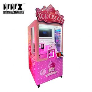 เครื่องจำหน่ายไอศกรีมอัตโนมัติเชิงพาณิชย์ สีชมพู พร้อมระบบจ่ายเงินด้วยคิวอาร์โค้ดและโทเค็น รวมถึงฟังก์ชัน SDK - Product Image 4