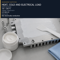 Pâte thermique blanche pour modules d'alimentation et interface de dissipateur thermique -50 ℃   ~ 200 ℃   Dissipation de chaleur, conductivité thermique ISO 9001 2,5 W/mK