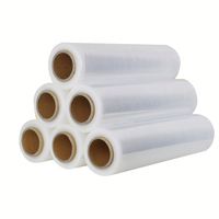 Op Maat Gemaakte Pvc Pe Rolfilm Verpakkingsmachine Vochtbestendige Zachte Stretch Wrap Film 500Mm Breedte Logo Gedrukt In China