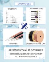 Antena LTE 3G 4G de 7-8dBi con Base Magnética y Conector MCX Macho, Antena Wifi de Largo Alcance, Amplificador de Internet