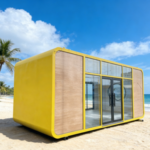 Capsula Spaziale Modulare Rettangolare Apple Cabin con Balcone, Soluzione Completamente Arredata per Resort, Affitto Vacanze e Glamping - Product Image 5