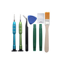 Commutateur tournevis pied de biche brosse pince à épiler kit d'outils d'ouverture pour NS joycon oled 3ds pro console de jeu outil de réparation jeu de tournevis